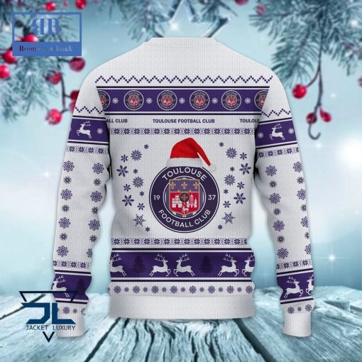 Toulouse FC Santa Hat Ugly Christmas Sweater