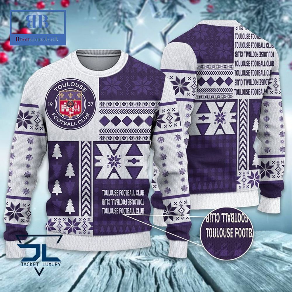 toulouse football club ugly christmas sweater 1 AmSfB