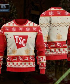 Tractor Supply Company Reindeer 3D Ugly Christmas Sweater