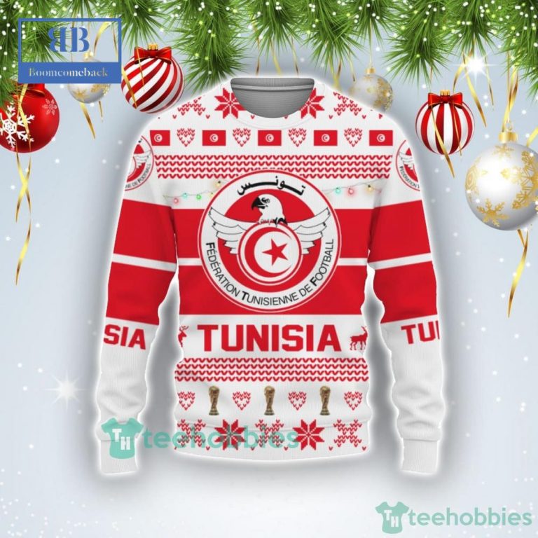 Tunisia National Football Team World Cup 2022 Qatar Style 1 Ugly Christmas Sweater