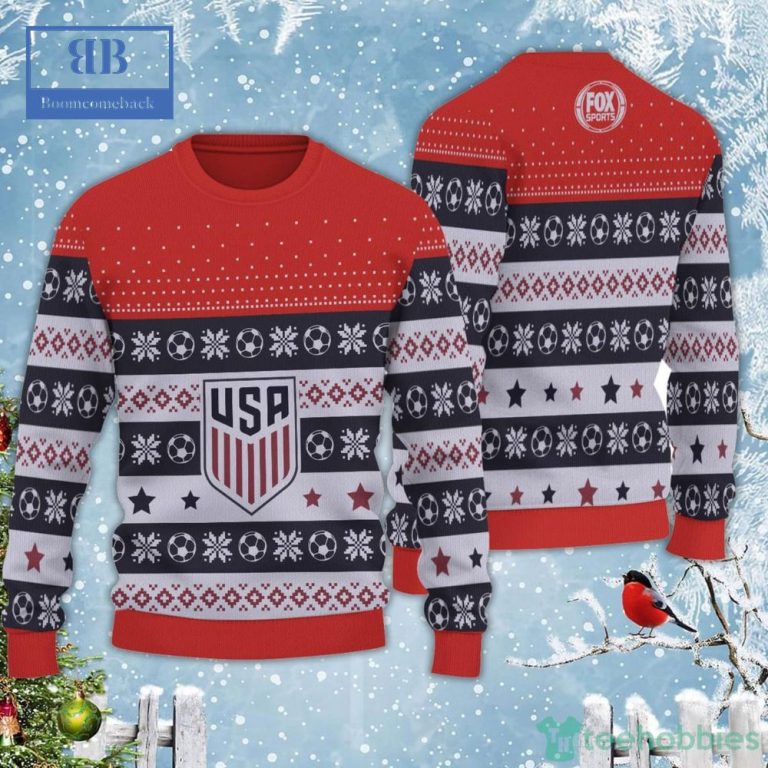 United States National Soccer Team World Cup 2022 Qatar Style 2 Ugly Christmas Sweater