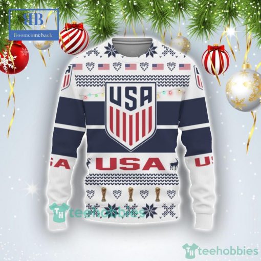 United States National Soccer Team World Cup 2022 Qatar Style 3 Ugly Christmas Sweater