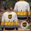 UPS Logo Pattern Ugly Christmas Sweater