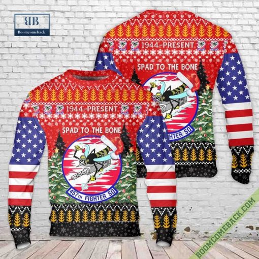 US Air Force 457th Fighter Squadron Christmas Sweater Jumper