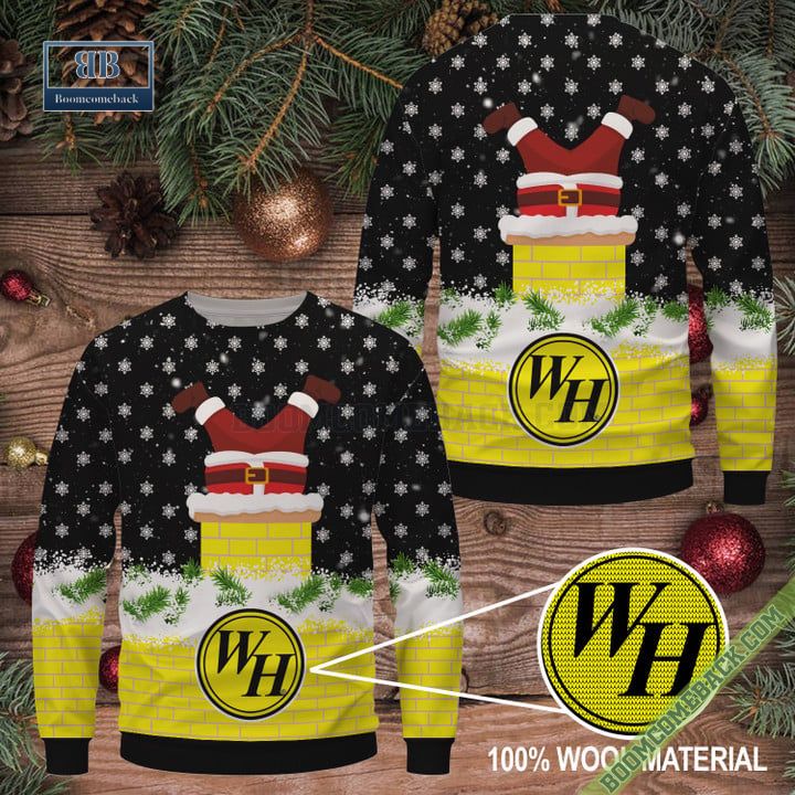 Waffle House Santa Claus Ugly Christmas Sweater