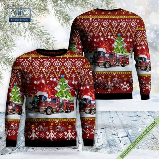 Wisconsin, City of Madison Fire Department Ugly Christmas Sweater