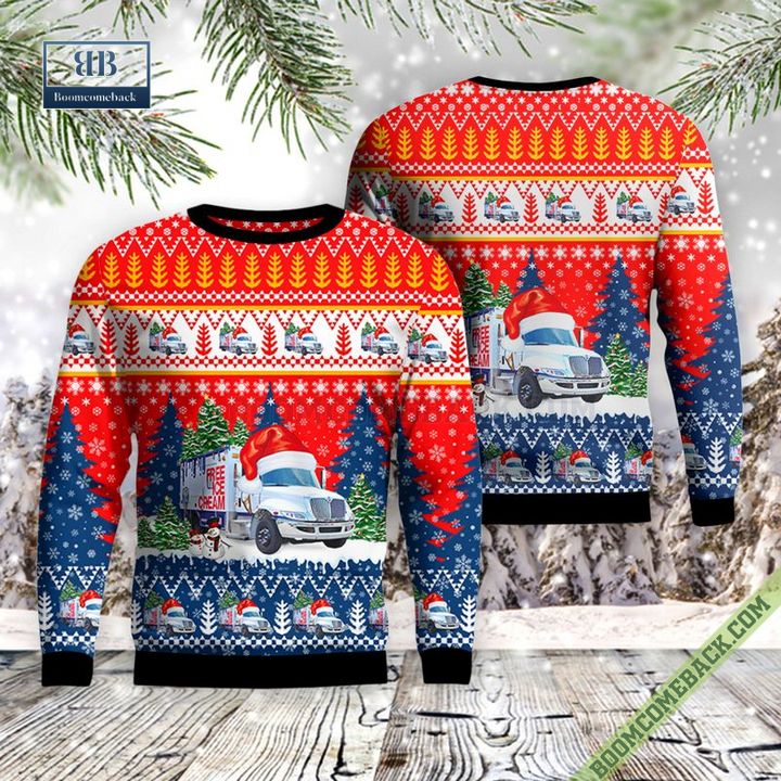 Wisconsin, Milwaukee Police Department Free Ice Cream Unit Ugly Christmas Sweater