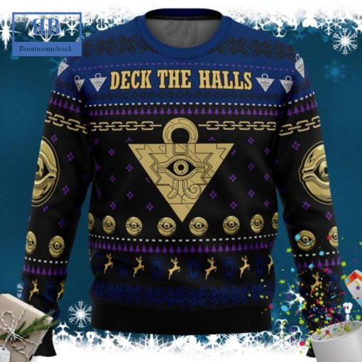 Yu-Gi-Oh Millennium Eye Deck The Halls Ugly Christmas Sweater
